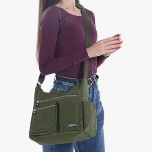 NNT MHVNLL Olive Green Crossbody Bag
